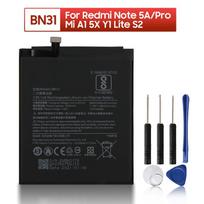 New Replacement Battery For Xiaomi mi 5X mi 5X Xiaomi redmi note 5A Xiaomi A1 BN31 Phone Battery with Tools 3080mAh