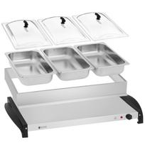 Royal Catering 3 indų elektrinis maisto pašildytuvas 400W