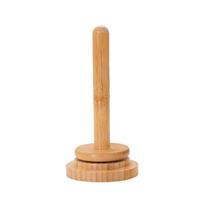 Handmade Wooden Yarn Holder Rotating Ball Thread Stand with Storage Base Desk Organizer for Knitting Crochet