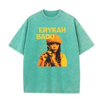 Erykah Badu Vintažiniai Grafiniai Marškinėliai Moterims Vyrams 90-ųjų Oversize Medvilniniai Marškinėliai Unisex Gatvės Stiliaus Marškinėliai Laisvo Kirpimo Trumpomis Rankovėmis S