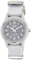 Analog Solar 10 ATM Water Nylon Gray [Citizen Q&Q] Watch, Resistant, Strap, E05A-004VK, Men's, pilka spalva