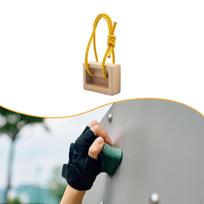 1 Climbing Fingerboard Wooden Pull Up Board Grip Forearm Strengthener for Finger Strength Training 1pc gray