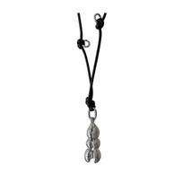 Yousheng Peapod Charm Necklace Faux Pearl Peas Pendant Necklace Lightweight Long Cord Necklace Jewelry Gift for Men sidabras
