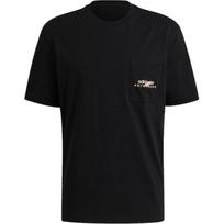 adidas originals Adv Pkt Logo Teeee Casual Sports Round Neck Breathable Short Sleeve Black Men's GN2363 S