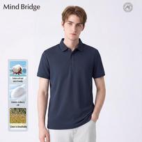 Mind Bridge Men's Breathable Lapel Polo T-shirt XL