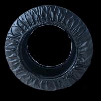 Car Tire & Wheel Hub Protection Cover juoda
