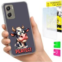Etui Do Motorola Moto G06 / G06 Power Obudowa Case Plecki Słonik + Szkło