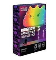 Unstable Unicorns nuotykių plėtinys su kortų žaidimu šeimai ir vakarėliams Rainbow Expansion