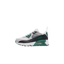 Nike Air Max 90 Kids Training Shoes Emerald Green Ora Summit White Fortress Grey Cool Grey IH1417-300 29.5