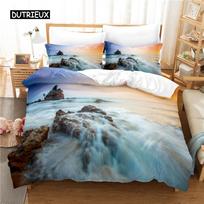 Marine Reef Bedding Set Duvet Cover Set 3D Bedding Digital Printing Bed Linen Queen Size Bedding Set Fashion Design EU single(135x200cm)