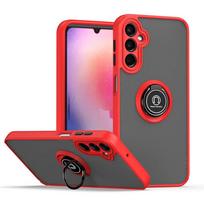 Samsung Galaxy S24 FE S23 Plus S22 S21 S20 Note 20 Ultra 10 Lite dėklas Smūgiams atsparus dangtelis su žiedu Fundas Coque Galaxy Note10 raudona