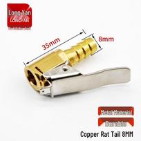 8mm Copper Clamp Tire Inflator Adapter (2-Pack)