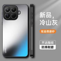 Skirta Xiaomi 17T Pro dėklas prabangus magnetinis 360° su žiedu matinis PC odos pojūtis kietas telefono dangtelis Mi 17T korpusui apsaugantis nuo dulkių buferis Xiaomi 17T pilka spalva