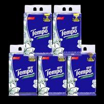 Tempo 4-Ply Jasmine Scent Facial Tissues (3+1) Packs x 5 Bundles