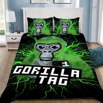 New Game Gorilla Tag Bedding Set Boys Girls Single Twin Queen Full Size Duvet Cover Pillowcase Bed Adult Bedroom Home Textiles AU Double(180x210cm)