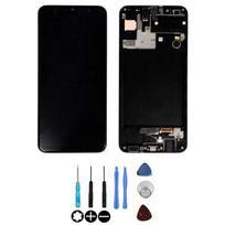Écran LCD et vitre tactile - SAMSUNG - Galaxy A30S A307F - Noir - Assemblés sur châssis - Original juoda