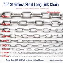 304 Stainless Steel Long Link Chain