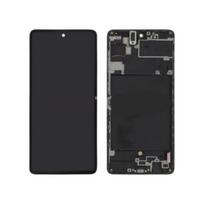 Ecran LCD & Vitre tactile - SAMSUNG - Galaxy A71 (A715F) - Noir - Assemblés sur châssis - Original juoda