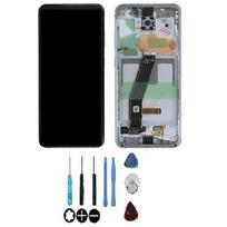 Ecran LCD et vitre tactile - SAMSUNG - Galaxy S20 (G980F) - Assemblés sur châssis - Blanc balta