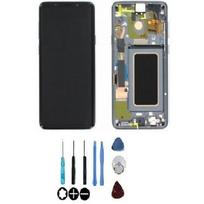 Écran LCD + vitre tactile - SAMSUNG - Galaxy S9+ G965F - Gris - Assemblés sur châssis - Original pilka