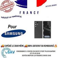 Cache batterie vitre arrière - SAMSUNG - Galaxy S24 Ultra 5G S928 - Noir Titane - Finition premium - Remplacement juoda