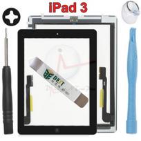 Vitre Ecran Tactile Assemblé Complet Pour iPad 3/4 Noir/Blanc + Outils (iPad 3 Noir + Outils)