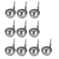 10 vnt. garinimo įrankių, kiaušinių poširavimo keptuvė su kabliuku, skirta maisto gaminimui 10Pcs Set gray