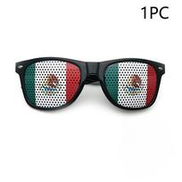 Sunglasses Football Flag Pinhole Stickers Printing Independence Day Printing Rice Nail Sunglasses  for Party  Sunglasses
