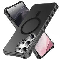 Magnetic for Samsung Galaxy S25/S24 Ultra/S25/S24 Plus Case Clear [Compatible with Magnetic][Anti-Yellowing][Built-in 4 Airbags] For Galaxy S24 juoda
