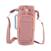 New Water-resistant Water Bottle Holder Bag with Strap Portable Insulating Cup Sleeve Large Capacity Gym Accessories for Women tamsiai rausva spalva