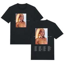 Bad Gyal Mas Cara World Tour Double Sided Portrait Print Cotton Women And Men Comfortable T-shirt 4XL