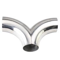 304 stainless steel Exhaust Pipe Fittings Herringbone universal welding Y type Connection Tube 51mm 63mm 76mm 51mm