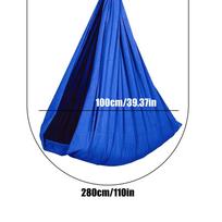 Elastinga sūpynių hamaka patalpoms ir laukui Vaikų sensorinė hamaka Reguliuojama sūpynių hamaka Vaikams Berniukams Mergaitėms Vaikams blue