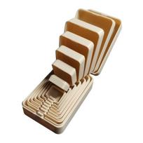 Prank Gift Box Stackable Surprise Nesting Boxes Prank Package Set for Birthday Weddings chaki