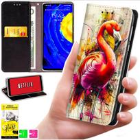 Etui Typu Portfel Do Motorola Edge 70 - Pokrowiec Bluemoon Nadruk + Szkło 9H