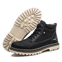 Autumn  High Top Retro Mens Casual Shoes Shock-absorbing Wear-resistant Sports Shoes Lace Up Stable and Soft Walking Shoes 38