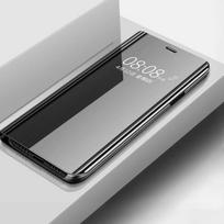 Xiaomi Redmi Note 9 Pro Case, Shockproof Mirror Folio Slim With Stand Rugged Protection For Redmi Note 9 Pro, Black