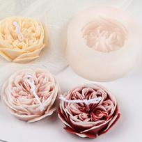 Rožių žvakių silikono formavimo forma Fondant Craft šokolado kepimo priemonė pelėsių kvapioji žvakių muilas gipso cemento formos namų dekoras 7.5cm