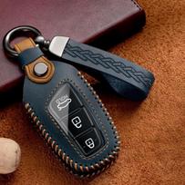 Odinis automobilio rakto dėklas Laikiklis Raktų pakabukas Hyundai Grandeur HG Sedanas Santa Fe 3DM Grand SantaFe 2018 IX45 EQUUS Azera Genesis G80 mėlyna