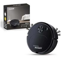 Išmanusis valymo robotas Mini tylus dulkių siurblys belaidis siurblys šluota šluotos šepetys dviejų viename daugiafunkcinė valymo mašina namams juoda