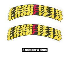One-Piece Reflective 3D PVC Tire Letter Sticker - Personalized Car Modification Small (1.25 inches)