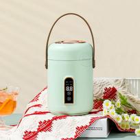 Asmeninė kompaktiška elektrinė troškintuvė kūdikių maistui ir košėms gaminti - 1-2 porcijos, visiškai automatinė ir daugiafunkcionalė Smart Electric Stew Pot beige