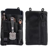 Small Storage Bag - Mini Tool Pocket Storage Bag, suitable for tools, outdoor activities, camping, hiking, handbags, cards, keys, coins black
