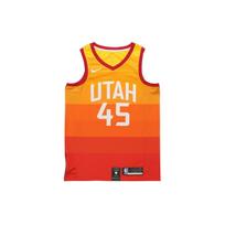 Nike NBA City limited SW Fan Edition 19-20 Season Utah Jazz 4 No. 5 Jersey Orange Men's AJ4648-728 S