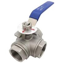Xuncheng 304 Stainless Steel Manual T/L-Type 3-Way Ball Valve