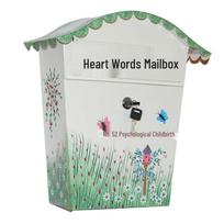 WEW-XLXX Wrought Iron Mind Mailbox Wall Decor
