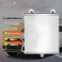 Retractable Car Sun Shade with Suction Cups 68x125cm