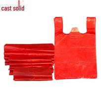 Thickened Red Plastic T-Shirt Carry Bags