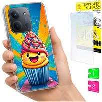 Etui Do Xiaomi Redmi 15C 5G 173Mm / Poco C85 Case Plecki Cake + Szkło 9H