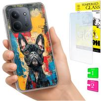 Etui Do Xiaomi Redmi 15C 5G 173Mm / Poco C85 Case Plecki Piesek + Szkło 9H